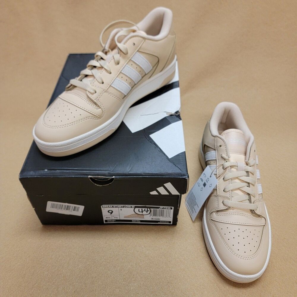 adidas Break Start Low Sneakers Bright Tan White Stripes Womens size 9 Shoes. - Picture 12 of 12